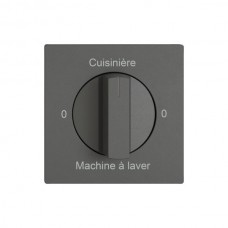 Abdeckset EDIZIO.liv SNAPFIX f.Drehsch.m.Griff 0-Cuisin.-0-Mach.lav.dunkelgrau G A