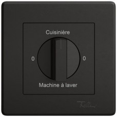Abdeckset EDIZIO.liv SNAPFIX f.Drehsch.m.Griff 0-Cuisin.-0-Mach.lav.schwarz GMI A