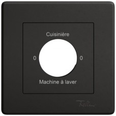 Abdeckset EDIZIO.liv SNAPFIX f.Drehsch.m.Schloss 0-Cuisin.-0-Mach.lav.schwarz GMI A