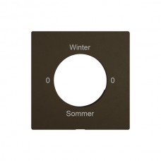 Montageset EDIZIO.liv SNAPFIX f.Drehsch.m.Schloss 0-Winter-0-Sommer braun