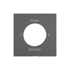 Montageset EDIZIO.liv SNAPFIX f.Drehsch.m.Schloss 0-Winter-0-Sommer dunkelgrau