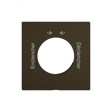 Abdeckset EDIZIO.liv SNAPFIX f.Drehsch.m.Schloss Enclencher → ← Déclencher braun G A