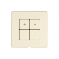 Bedienaufsatz zu Dimmer EDIZIO.liv Wiser SNAPFIX 2-Kanal WLAN 4 Tasten crema W A G A