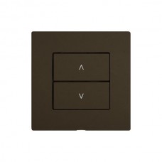 Bedienaufsatz zu Storenschalter EDIZIO.liv Wiser SNAPFIX 1-Kanal WLAN 2 Tasten braun W A G A