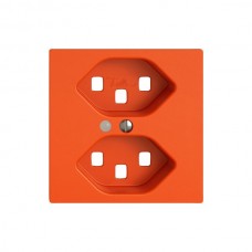 Abdeckset EDIZIO.liv SNAPFIX für 2xT23 mit Frontlinse orange G A FL