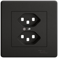 UP-Montageset EDIZIO.liv SNAPFIX für 2xT23 mit Frontlinse schwarz