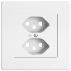 UP-Montageset EDIZIO.liv SNAPFIX für 2xT23 mit Frontlinse weiss