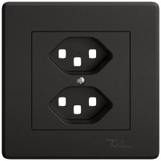Abdeckset EDIZIO.liv SNAPFIX für 2xT23 schwarz GMI A