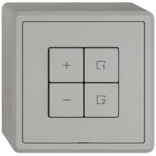 AP-Dimmer DALI EDIZIO.liv Wiser SNAPFIX 1 Szene 4 Tasten WLAN hellgrau S W GX