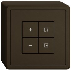AP-Dimmer DALI EDIZIO.liv Wiser SNAPFIX 1 Szene 4 Tasten braun S GX