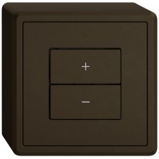 AP-Dimmer DALI EDIZIO.liv Wiser SNAPFIX 2 Tasten braun