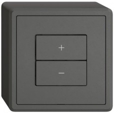 AP-Dimmer DALI EDIZIO.liv Wiser SNAPFIX 2 Tasten dunkelgrau