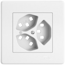 UP-Montageset EDIZIO.liv SNAPFIX für 3xT23 mit Frontlinse weiss