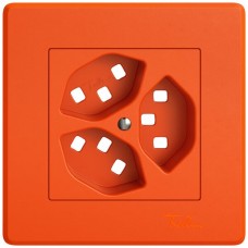 UP-Montageset EDIZIO.liv SNAPFIX für 3xT23 orange