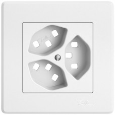 UP-Montageset EDIZIO.liv SNAPFIX für 3xT23 weiss