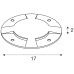 Abdeckung SLV BIG PLOT Edelstahl 316. IP67. 0.8t 4 Öffnungen