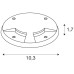 Abdeckung SLV SMALL PLOT 2 Slots Ø103mm Edelstahl