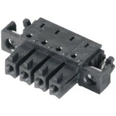 Buchsenleiste Weidmüller BCL-SMT Lötflansch invertiert 3,81mm 4L 90° schwarz - 1 Stück