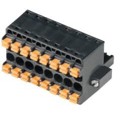 Buchsenstecker Weidmüller BLC Flansch/Lötflansch 5,08mm 8L verzinnt schwarz - 1 Stück