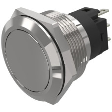 Drucktaster EAO 82 1COM Lötanschluss flach Ø22mm tastend Edelstahl