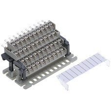 Klemmenleiste Reichle & De-Massari 4x10P 17.5A 0.75-1.5mm² löten/schrauben