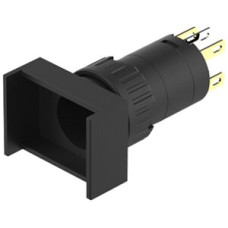 Leuchtdrucktastervorsatz EAO 51 1NO 1NC Löt-/Steckanschluss 18x24mm tastend