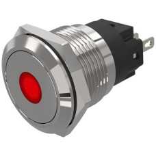 Leuchtmelder EAO 82 24V Lötanschluss flach Ø19mm rot