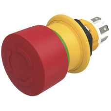 Pilzdrucktaster EAO 61 2NO 1NC Lötanschluss Ø16mm rot/grün