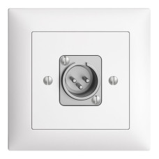 UP-Dose mit XLR-Stecker EDIZIOdue weiss UP-Dose mit XLR-Stecker EDIZIOdue weiss