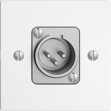 UP-Dose mit XLR-Stecker EDIZIOdue weiss UP-Dose mit XLR-Stecker EDIZIOdue weiss