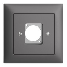 UP-Montageset für XLR-Dose EDIZIOdue dunkelgrau UP-Montageset für XLR-Dose EDIZIOdue dunkelgrau