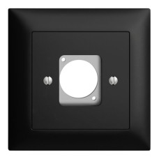 UP-Montageset für XLR-Dose EDIZIOdue schwarz UP-Montageset für XLR-Dose EDIZIOdue schwarz