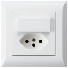 UP-Kombi,Gr.I,A-R/1L+T13,weiss kallysto.line,10A,92x92mm,C