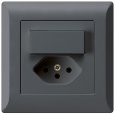 UP-Kombi,Gr.I,A-R/1L+T13, anthrazit kallysto.line,10A,92x92mm,C UP-Kombi,Gr.I,A-R/1L+T13, anthrazit kallysto.line,10A,92x92mm,C
