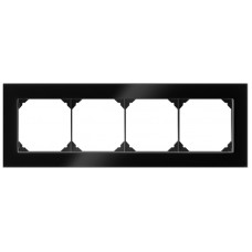 UP-Kopfzeile EDIZIO.liv prestige SNAPFIX 1x4 94x274mm glas schwarz