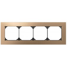 UP-Kopfzeile EDIZIO.liv prestige SNAPFIX 1x4 94x274mm messing champagne