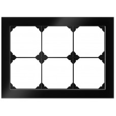 UP-Kopfzeile EDIZIO.liv prestige SNAPFIX 2×3 154×214mm glas schwarz