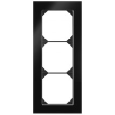 UP-Kopfzeile EDIZIO.liv prestige SNAPFIX 3x1 214x94mm glas schwarz
