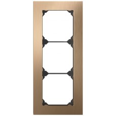 UP-Kopfzeile EDIZIO.liv prestige SNAPFIX 3x1 214x94mm messing champagne