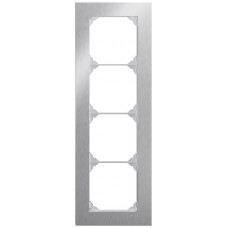 UP-Kopfzeile EDIZIO.liv prestige SNAPFIX 4x1 274x94mm chromstahl geschliffen