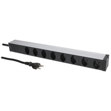 Mehrfachsteckdose PDU 19" MH maxCONNECT 8xT13 1HE Td 3x1.5mm² 3m alu-schwarz