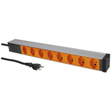 Mehrfachsteckdose PDU 19" MH maxCONNECT 8xT23 1HE Td 3x1.5mm² 3m alu-orange