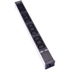 Steckdosenleiste 19" 1HE 12xC13 IEC320 Td3x1mm² 3m Stecker C14 schwarz