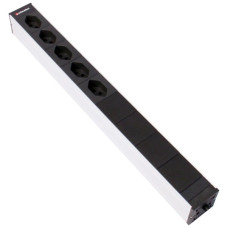 Steckdosenleiste 19" 1HE 5xT23 Td3x1.5mm² 3m T23 SPD Filter schwarz