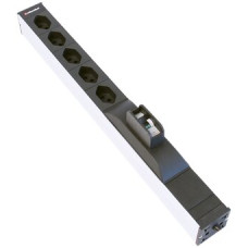 Steckdosenleiste 19" 1HE 5xT23 mit LS(MCB)Td3x1.5mm² 3m schwarz