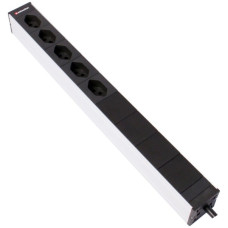 Steckdosenleiste 19" 1HE 5xT23 mit Überspannungschutz Td3x1.5mm² 3m schwarz