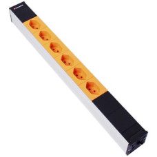 Steckdosenleiste 19" 1HE 6xT13 Td3x1mm² 3m orange