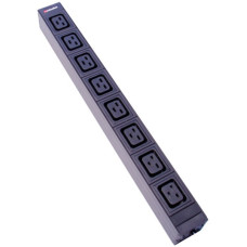 Steckdosenleiste 19" 1HE 8xC19 IEC320 Td3x1.5mm² 3m Stecker T23 schwarz