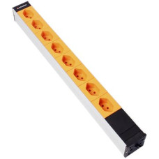Steckdosenleiste 19" 1HE 8xT13 Td3x1.5mm² 3m Stecker C20 orange