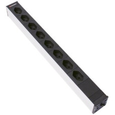 Steckdosenleiste 19" 1HE 8xT13 Td3x1mm² 3m schwarz